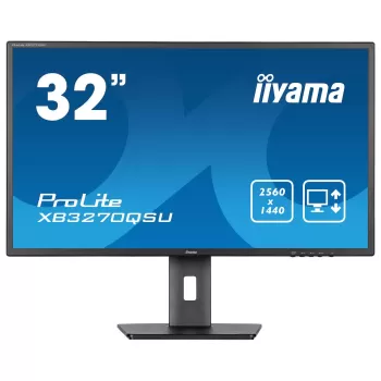 מסך מחשב IIYAMA XB3270QSU-B1 31.5" ProLite IPS QHD 100Hz 3ms XB3270QSU-B1 צבע שחור