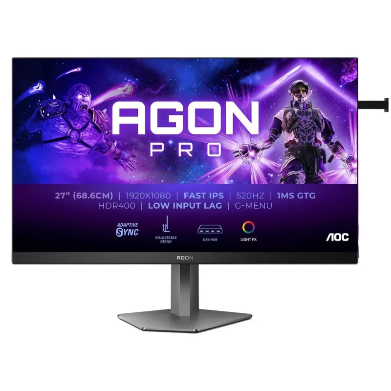 Gaming computer monitor AOC AGON Pro AG276FK 27" 520Hz FHD IPS Color:black - parallel importer Gaming computer monitor AOC AGON Pro AG276FK 27" 520Hz FHD IPS Color:black - parallel importer