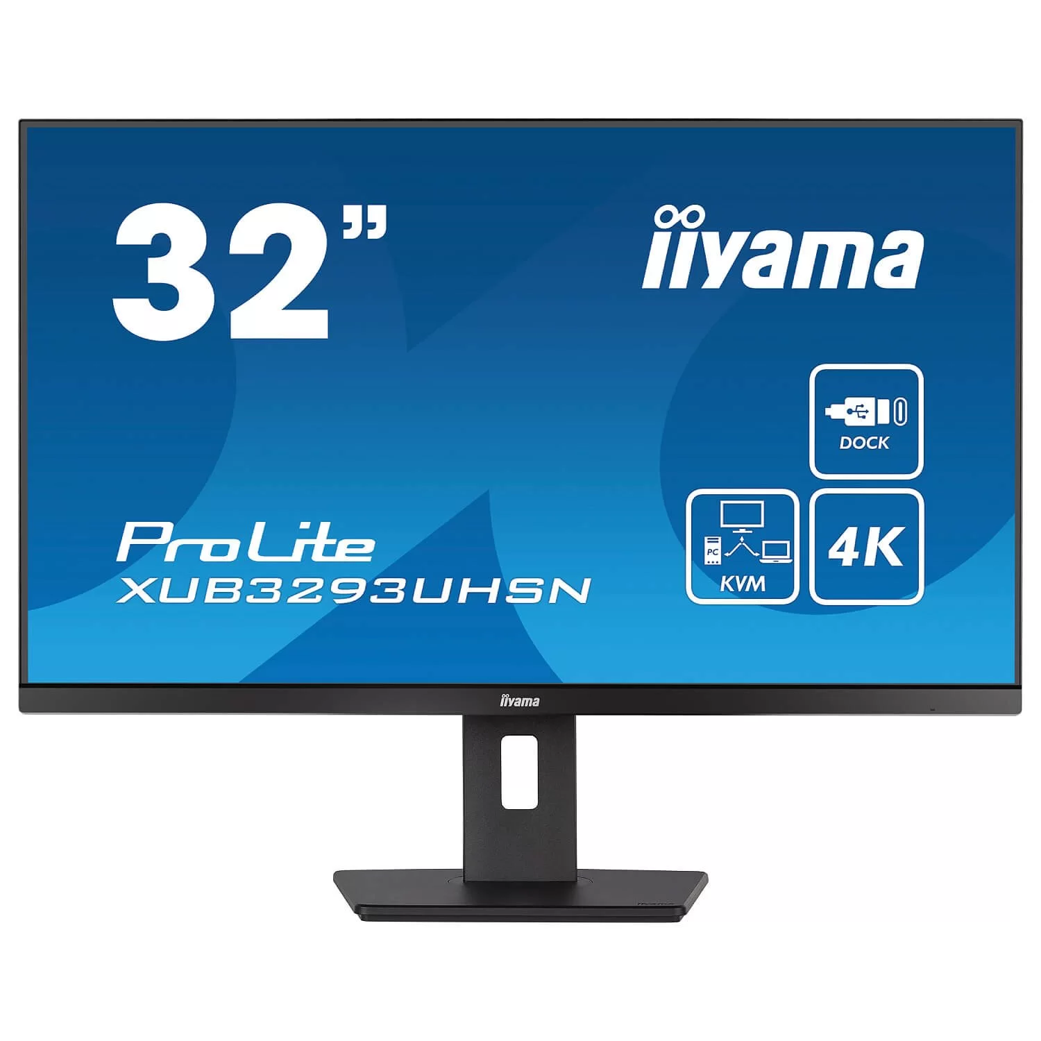 Computer Monitor IIYAMA ProLite XUB3293UHSN-B5 31.5" 60Hz 4K, UHD IPS Color:black