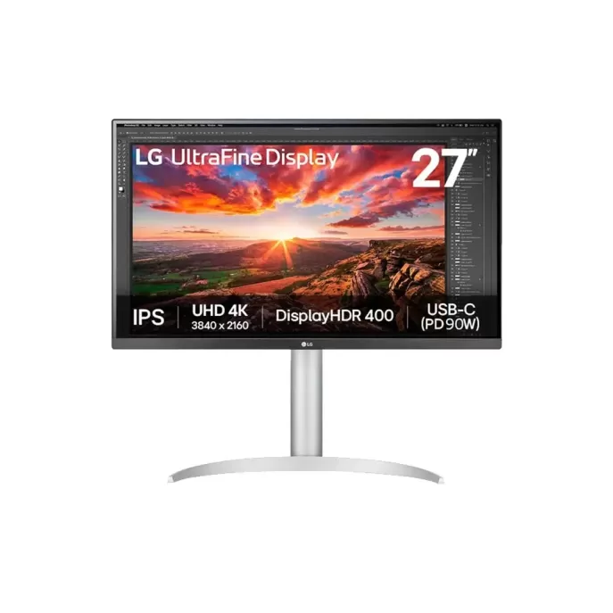 Computer Monitor LG UltraFine white 27UP850K-W 27" 60Hz 4K, UHD IPS - parallel importer