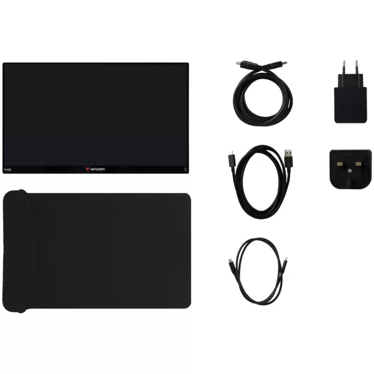 מסך נייד Verbatim PMT-14 Portable Touchscreen Monitor 14" 49591 IPS