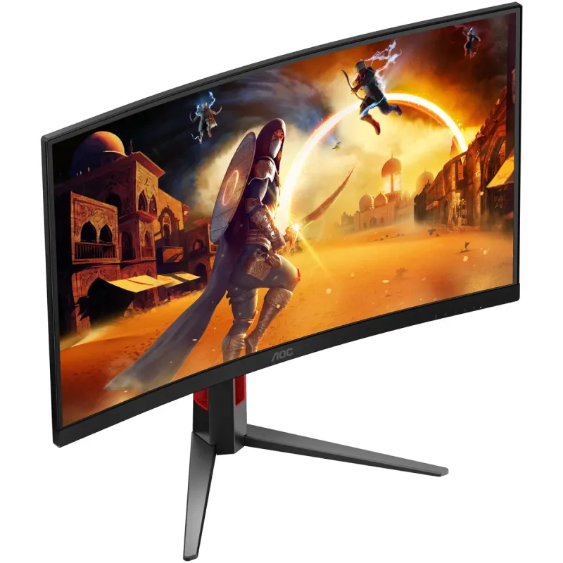 מסך גיימינג AOC C27G4Z2 27" Curved Full HD VA 260Hz C27G4Z2 FHD צבע שחור, אדום - יבואן מקביל