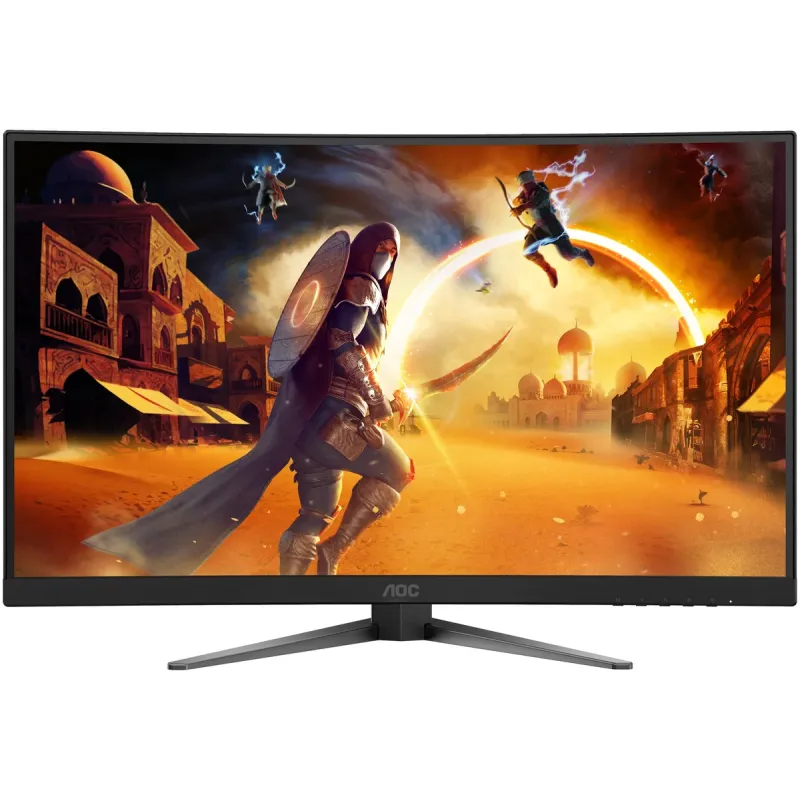 מסך גיימינג AOC C27G4Z2 27" Curved Full HD VA 260Hz C27G4Z2 FHD צבע שחור, אדום - יבואן מקביל