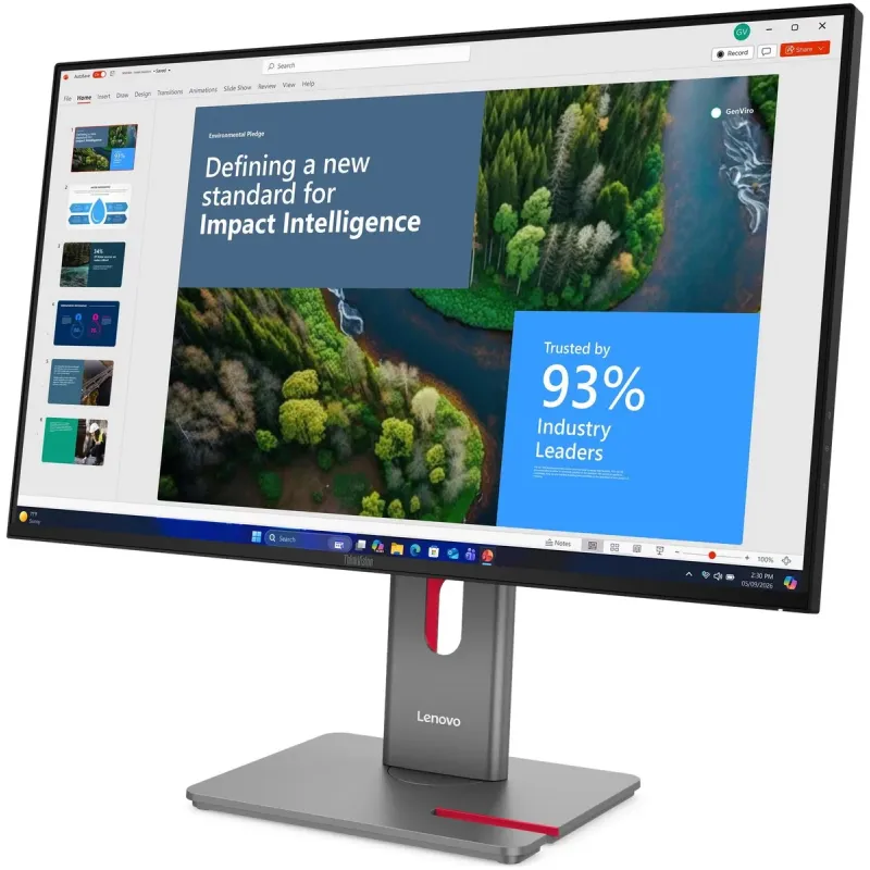 מסך מחשב Lenovo ThinkVision P27UD-40 64CEGAT2IS 27" 120Hz 4K UHD IPS צבע שחור