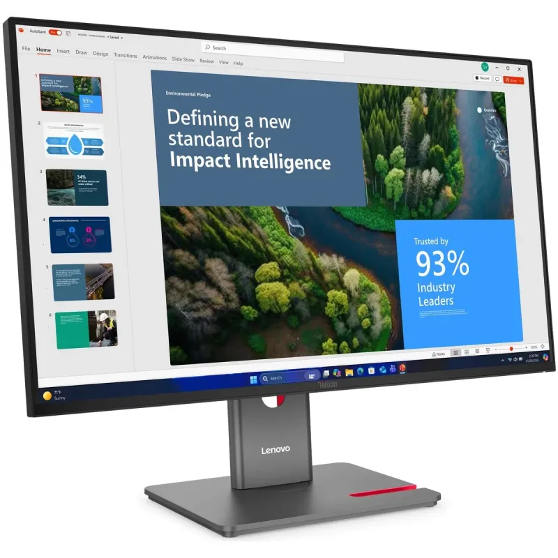 מסך מחשב Lenovo ThinkVision P27UD-40 64CEGAT2IS 27" 120Hz 4K UHD IPS צבע שחור