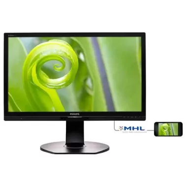 מסך מחשב Philips 241P6QPJES 23.8" FHD IPS צבע כסוף - יבואן רשמי