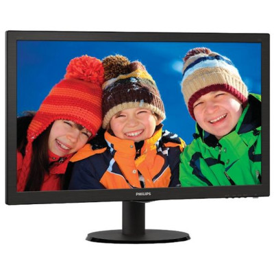Computer Monitor Philips 243V5QHABA 23.6" FHD VA Color:black - official importer Computer Monitor Philips 243V5QHABA 23.6" FHD VA Color:black - official importer