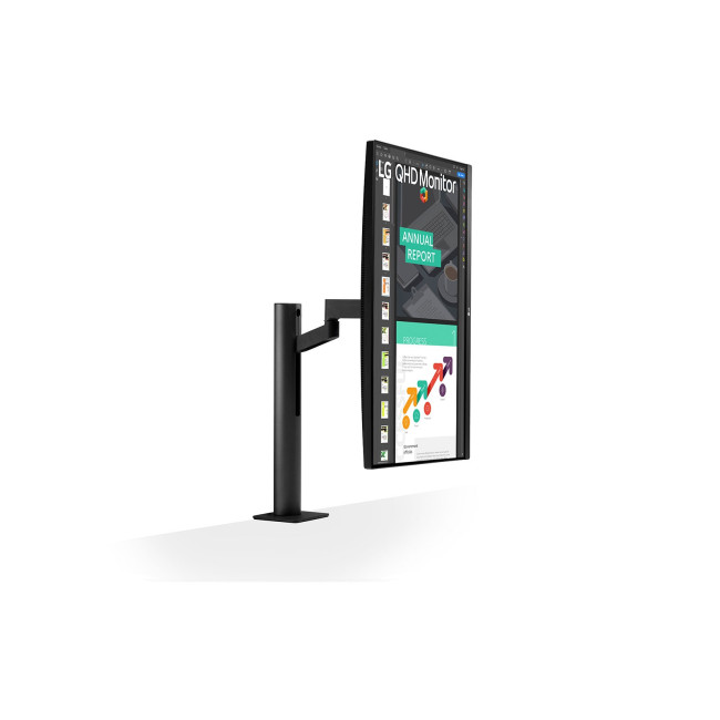 Монитор для ПК LG מסך 27" 27QN880-B QHD 75Hz USB-C IPS Цвет:черный - параллельный импортер