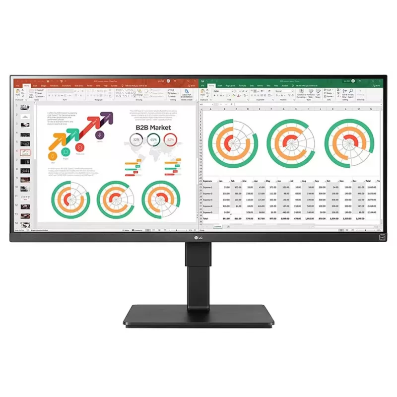 Gaming Monitor LG 34" 34BN770-B IPS 34BN770-B 60Hz 2K, QHD Color:black - parallel importer