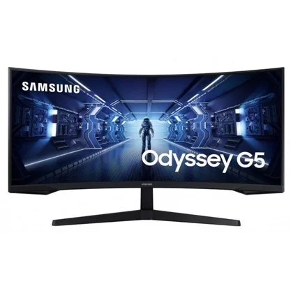 מסך מחשב Samsung C34G55TWWP 34" Odyssey G5 VA UWQHD 165Hz 1ms 1000R C34G55TWWP 2K, QHD - יבואן מקביל