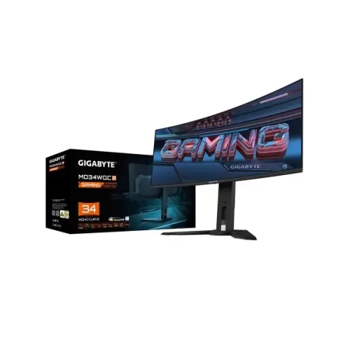 Игровой Монитор Gigabyte MO34WQC2 изогнутый 34" 240Hz UWQHD OLED Цвет:чёрный
