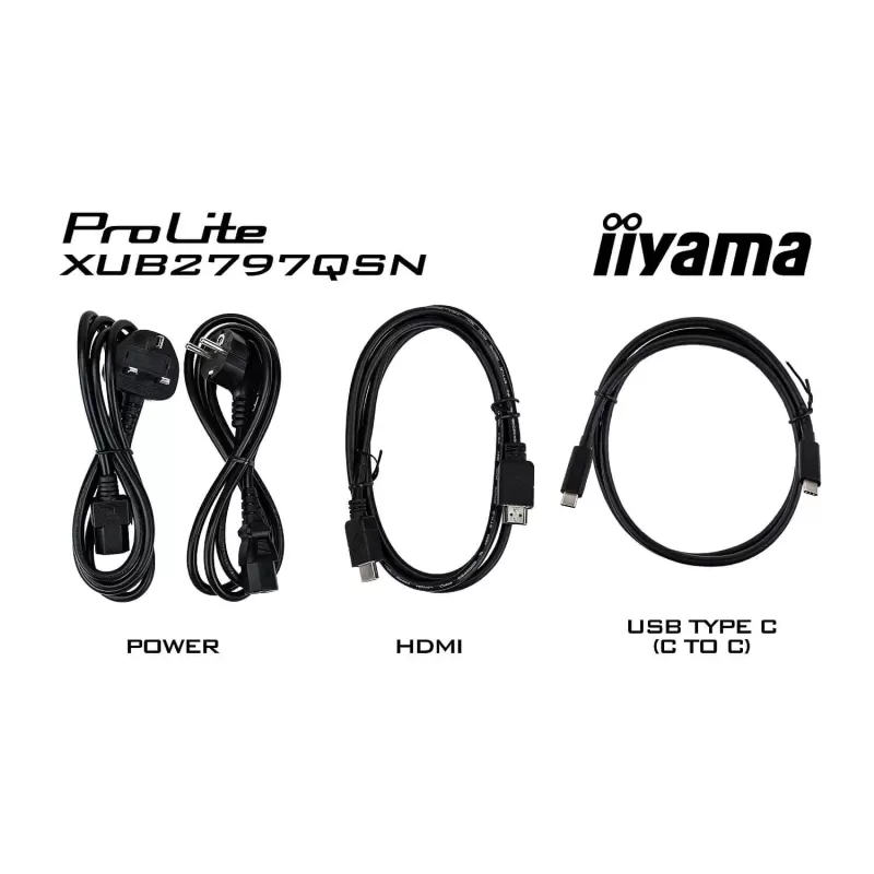 Монитор для ПК IIYAMA XUB2797QSN-W1 27" ProLite IPS WQHD 100Hz 1ms white XUB2797QSN-W1 2K, QHD
