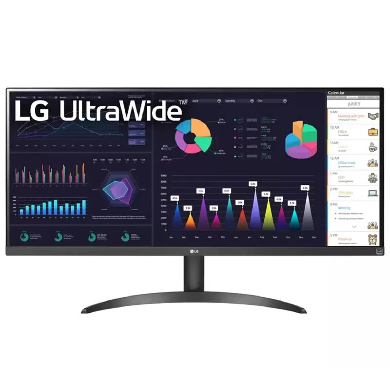 מסך מחשב LG 34WQ500-B 34” UltraWide FHD VESA DisplayHDR 400 IPS Monitor with - יבואן מקביל