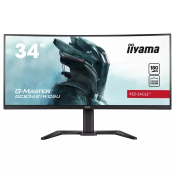 Игровой Монитор IIYAMA GCB3481WQSU-B1 34" G-Master VA UWQHD 180Hz 0.3ms 1500R GCB3481WQSU-B1 2K+, QHD Цвет:чёрный