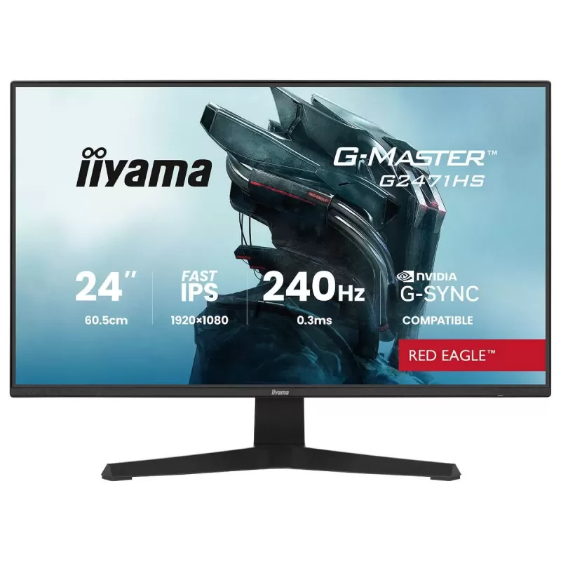 Монитор для игр IIYAMA G-Master G2471HS-B1 23.8" 240Hz FHD IPS Цвет:чёрный Монитор для игр IIYAMA G-Master G2471HS-B1 23.8" 240Hz FHD IPS Цвет:чёрный
