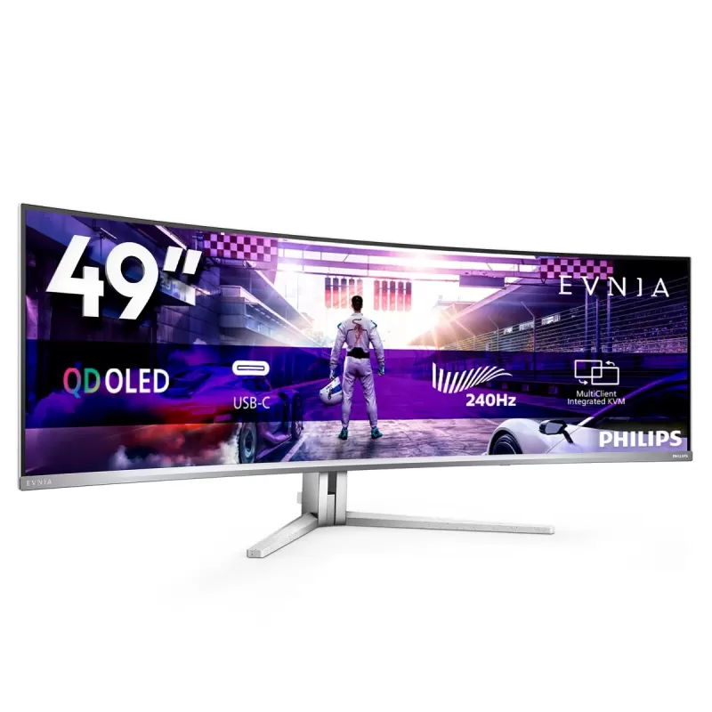מסך מחשב Philips 49M2C8900 49" Curved QD-OLED Gaming 49M2C8900/00
