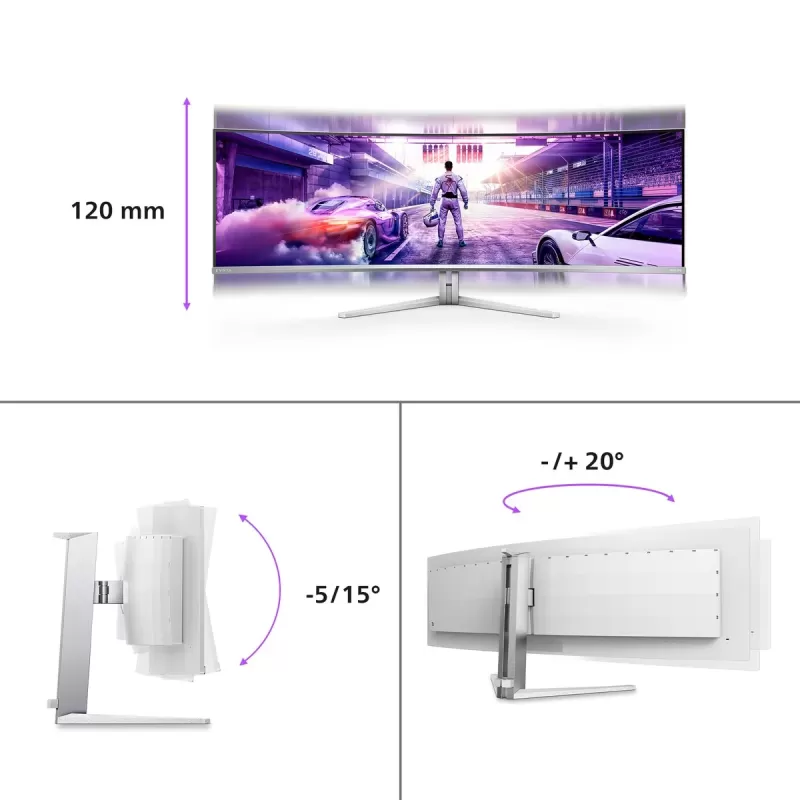 מסך מחשב Philips 49M2C8900 49" Curved QD-OLED Gaming 49M2C8900/00