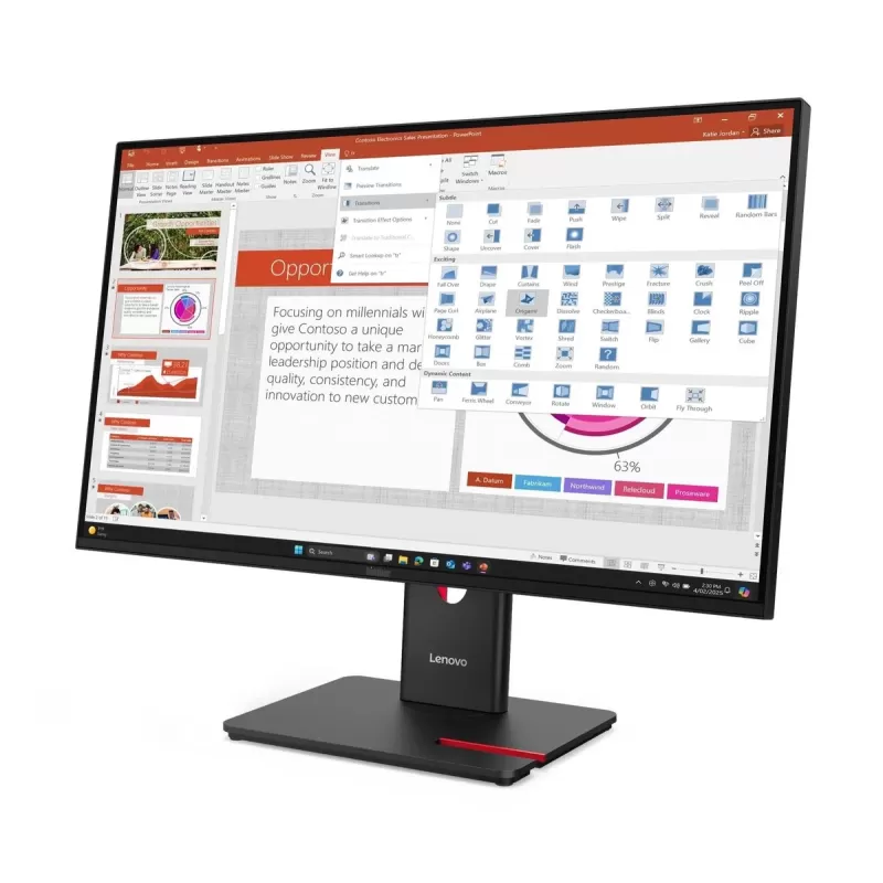 מסך מחשב Lenovo ThinkVision T27-40 27 64A5MAR6IS 27" IPS