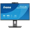 מסך מחשב IIYAMA 23.8" FHD 100Hz 1ms Webcam USB-C PD65W IPS Monitor XB2497HSNH-B1