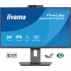 מסך מחשב IIYAMA 23.8" FHD 100Hz 1ms Webcam USB-C PD65W IPS Monitor XB2497HSNH-B1