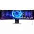 מסך מחשב Samsung 49" Odyssey G9 OLED DQHD 240Hz 0.03ms 1800R S49DG954SU צבע כסוף - יבואן מקביל