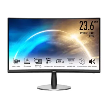 מסך מחשב MSI PRO MP242C 23.6" 75Hz FHD VA צבע שחור