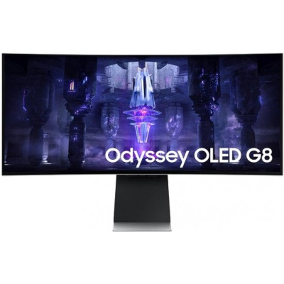 Игровой Монитор Samsung Odyssey OLED G8 S34BG850SM Вогнутый 34" 175Hz UWQHD, 2K - официальный импортер Игровой Монитор Samsung Odyssey OLED G8 S34BG850SM Вогнутый 34" 175Hz UWQHD, 2K - официальный импортер