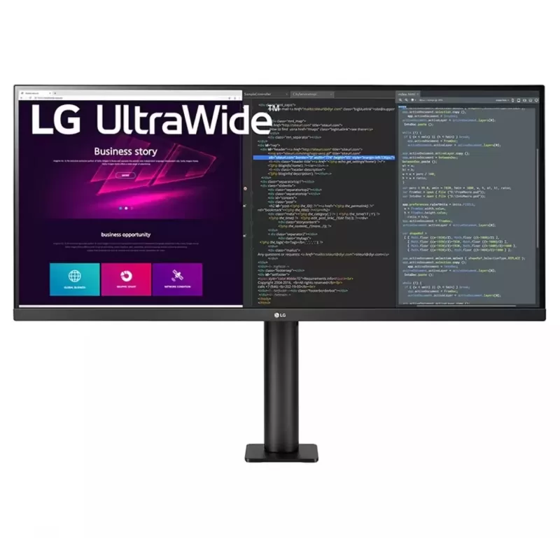 מסך מחשב LG 34" 34WN780-B UWQHD IPS 34WN780-B 75Hz 2K, QHD צבע שחור - יבואן מקביל