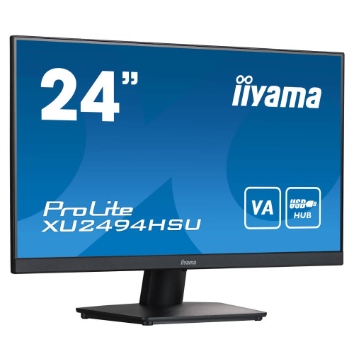 מסך מחשב IIYAMA 24" ProLite VA FHD 75Hz 4ms 24" 75Hz FHD VA צבע שחור