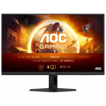 מסך מחשב AOC 24G4XE 23.8" IPS FHD 180Hz 0.5ms 24G4XE - יבואן מקביל