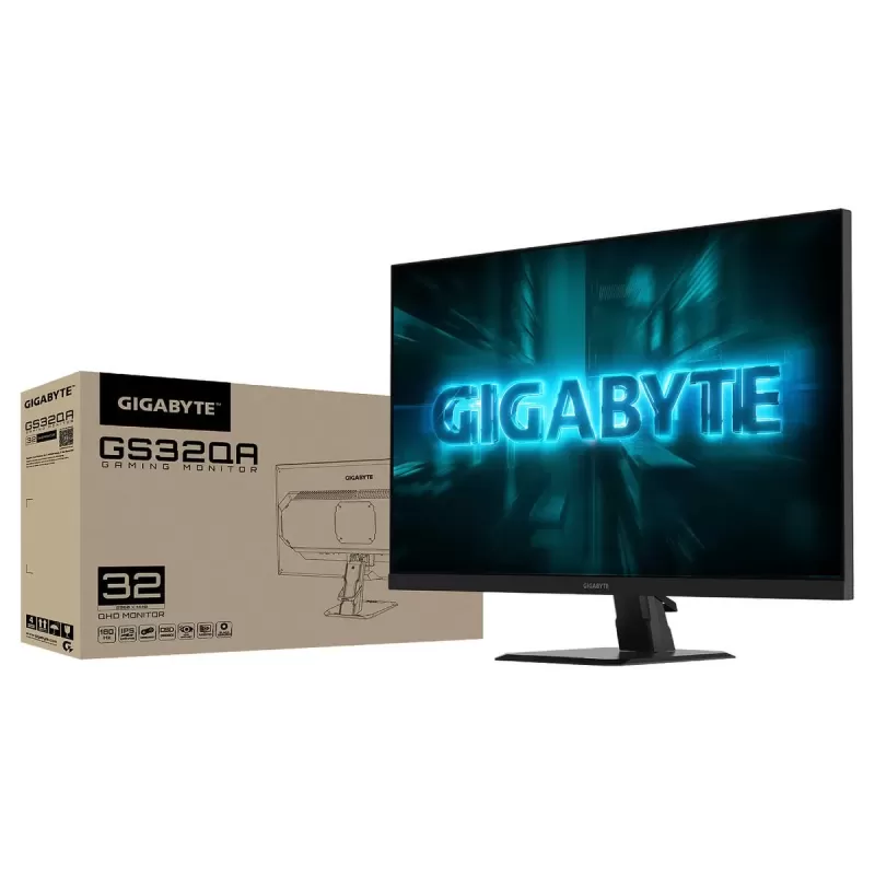מסך גיימינג Gigabyte GS32QA 31.5" 180Hz 2K, QHD Super Speed IPS צבע שחור מסך גיימינג Gigabyte GS32QA 31.5" 180Hz 2K, QHD Super Speed IPS צבע שחור