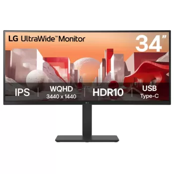 Computer Monitor LG UltraWide 3800R 34BA75QE-B 34" 60Hz QHD IPS Color:black - parallel importer Computer Monitor LG UltraWide 3800R 34BA75QE-B 34" 60Hz QHD IPS Color:black - parallel importer