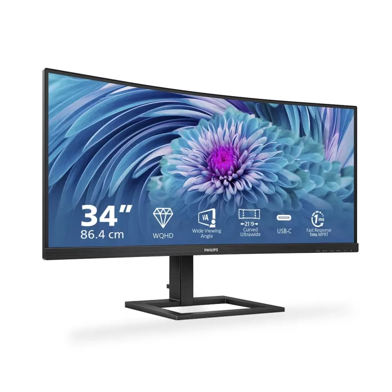 Монитор для ПК Philips 346E2CUAE 34" 21:9 WQHD USB-C 346E2CUAE/00 VA