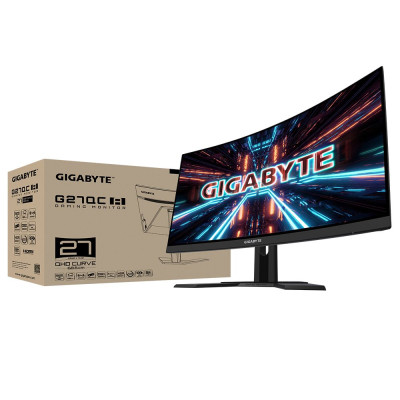 Gaming Monitor Gigabyte G27QC A Curved 27" 165Hz WQHD, 2K VA Color:black Gaming Monitor Gigabyte G27QC A Curved 27" 165Hz WQHD, 2K VA Color:black