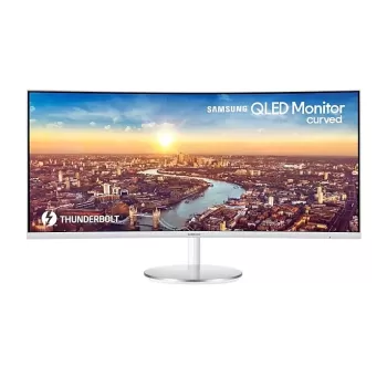 מסך מחשב Samsung S34A654UXM קעור 34" 100Hz UWQHD VA צבע אפור - יבואן רשמי