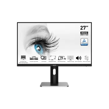 מסך מחשב MSI PRO MP273QP 27" 75Hz QHD IPS צבע שחור