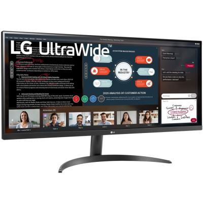 Монитор для ПК LG 34" 34WP500-B FHD Ultra Wide IPS HDMI 75Hz Цвет:черный - параллельный импортер Монитор для ПК LG 34" 34WP500-B FHD Ultra Wide IPS HDMI 75Hz Цвет:черный - параллельный импортер