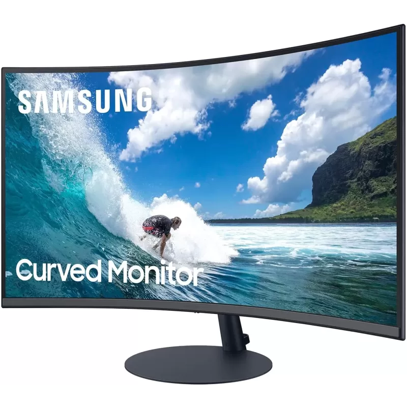 מסך מחשב גיימינג Samsung 31.5" C32T550FDR FHD 75Hz C32T550FDR קעור VA צבע שחור - יבואן מקביל