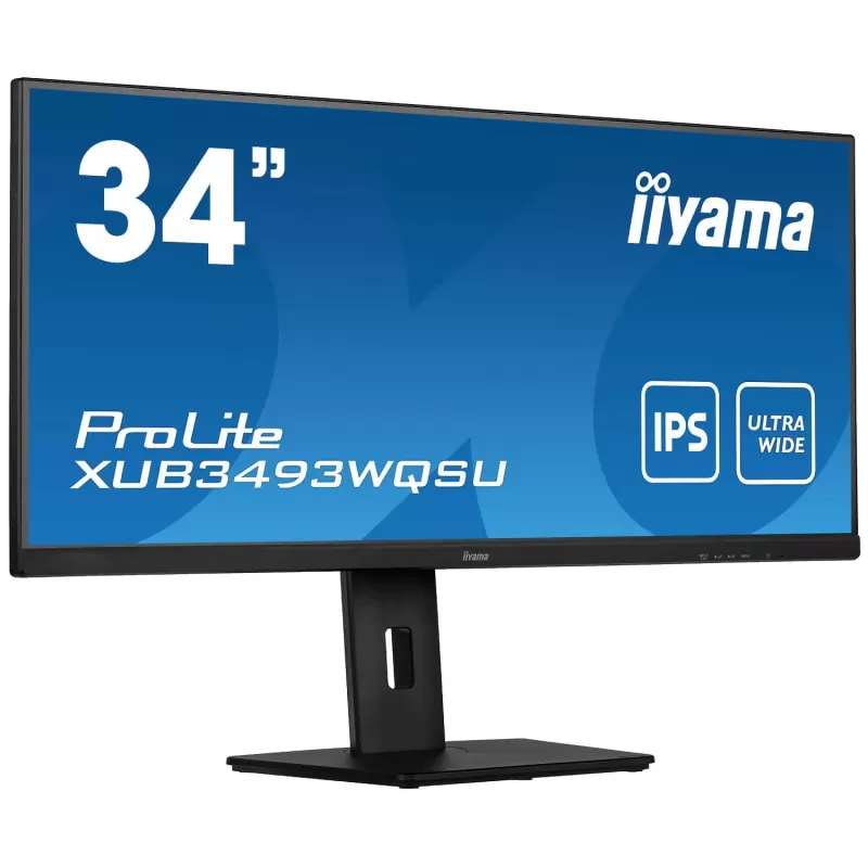 Computer Monitor IIYAMA ProLite XUB3493WQSU-B5 XUB3493WQSU-B5 34" 75Hz 2.5K, QHD IPS Color:black