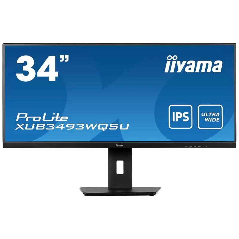 Computer Monitor IIYAMA ProLite XUB3493WQSU-B5 XUB3493WQSU-B5 34" 75Hz 2.5K, QHD IPS Color:black