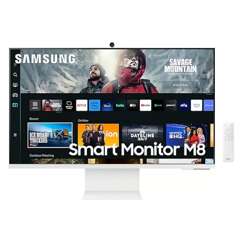 מסך מחשב Samsung S32CM801UU 32" M80C, USB-C, UHD Warm לבן Smart Monitor with - יבואן מקביל