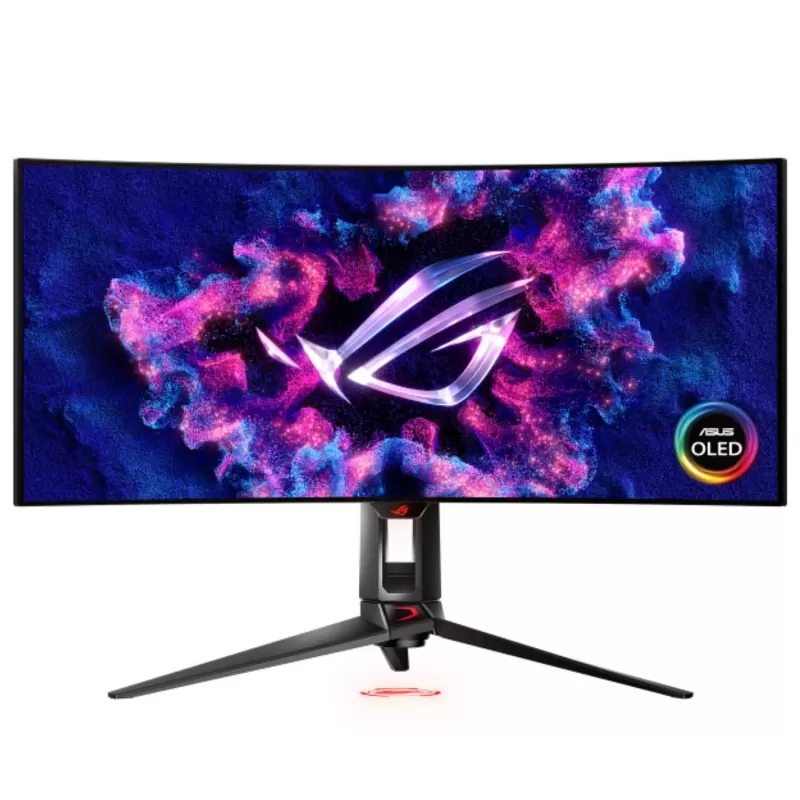 מסך גיימינג Asus ROG Swift PG34WCDM 34" OLED UHD 240Hz 0.03ms 800R 90LM09L0-B01A70 2K, QHD WOLED צבע שחור - יבואן מקביל