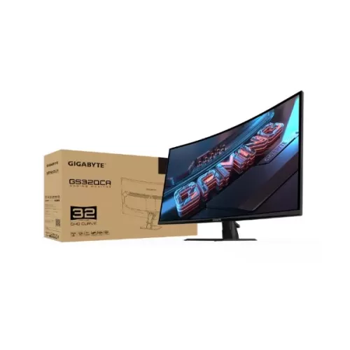 Изогнутый монитор для игр Gigabyte 31.5" GS32QCA VA QHD 180Hz 1ms 1500R GS32QCA