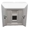 שקע רשת RJ45 CAT5 Wall Socket + Connector