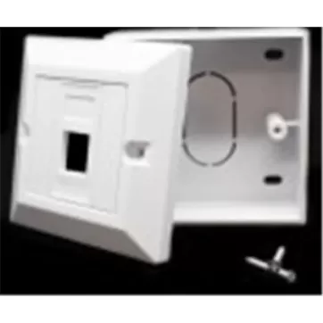שקע רשת RJ45 CAT5 Wall Socket + Connector