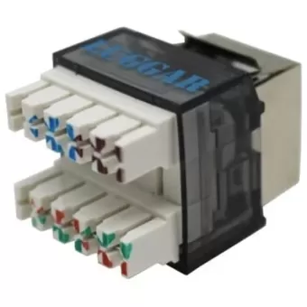 שקע רשת RJ45 CAT5 Wall Socket + Connector