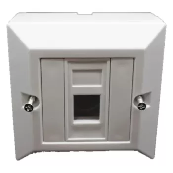 שקע רשת RJ45 CAT5 Wall Socket + Connector