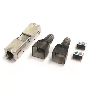 Network Connector Luggar CAT6A Male Connector Adapter HP-CAT6A-MC-MM