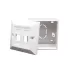 אביזר רשת Luggar 2-Port Faceplate 45x45mm HP-FP-45-2