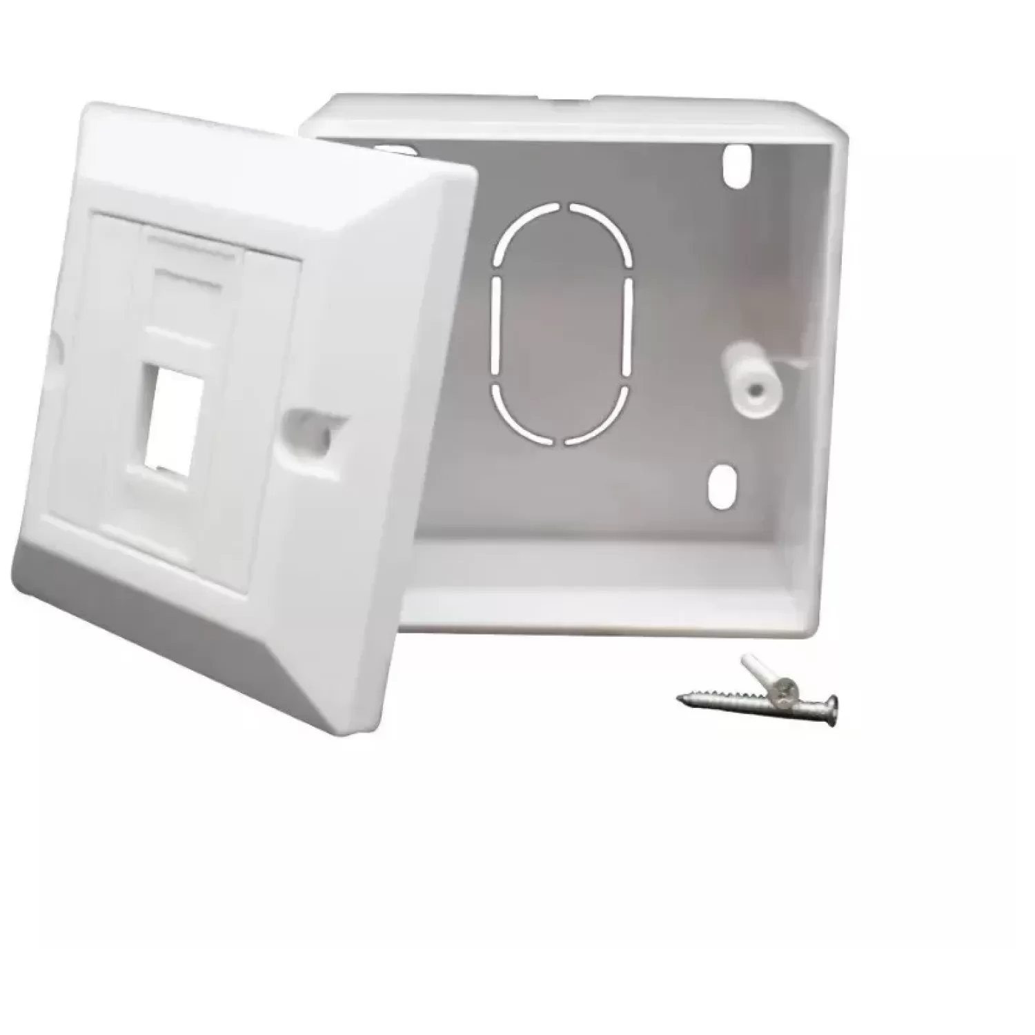 Network accessory Luggar CAT6/6A RJ45 Surface Mount Box HP-FP-45-1